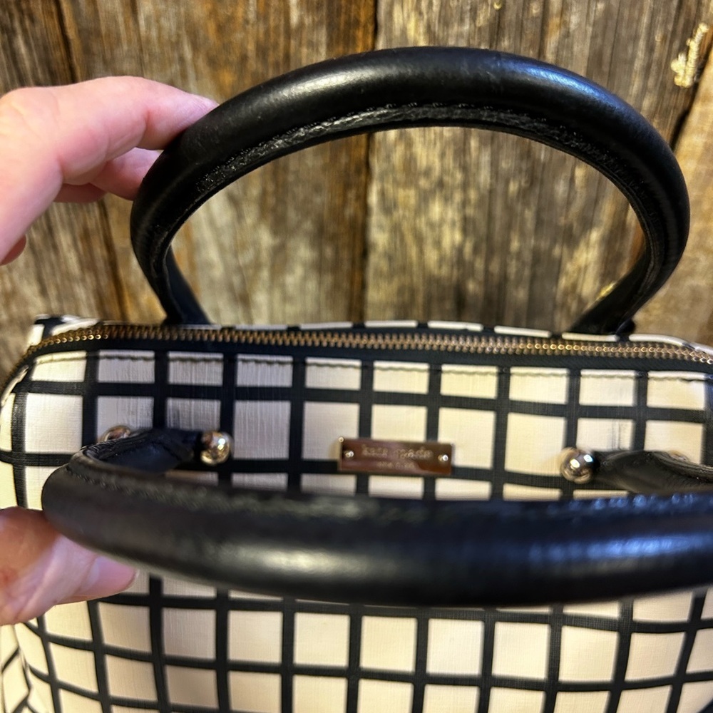 Kate Spade Purse Rachelle Brightwater Drive Black Plaid Retail $380‼️ - Picture 6 of 10